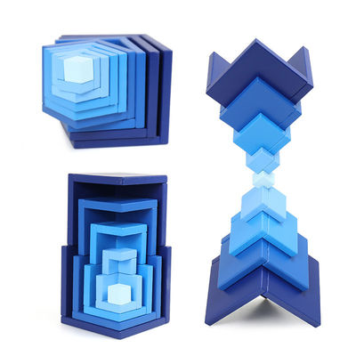 L'istruzione iniziale dei bambini del ODM ha montato i giocattoli di legno di puzzle del blocco