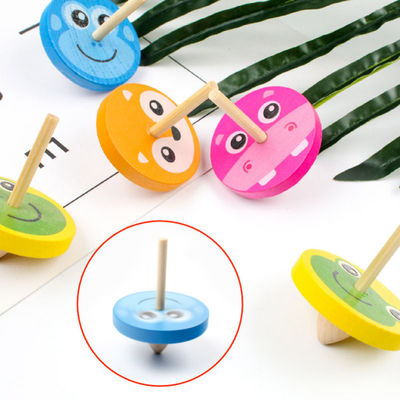 Girobussola di legno Toy Wheel For Stress Relieving dell'arcobaleno dei bambini