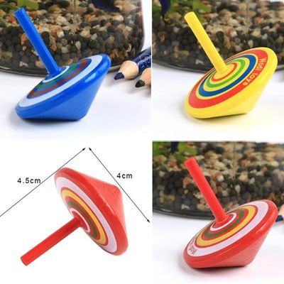 Girobussola di legno Toy Wheel For Stress Relieving dell'arcobaleno dei bambini