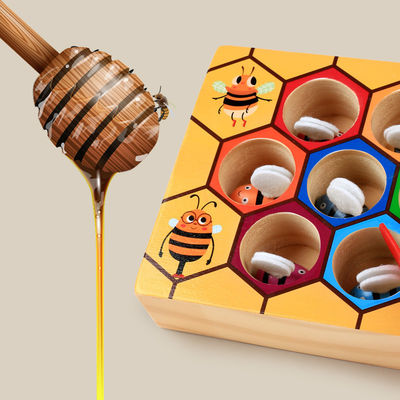 Gioco di legno di coordinazione mano-occhio di Montessori per istruzione iniziale dei bambini