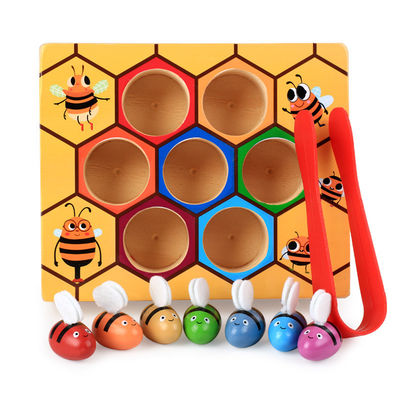 Gioco di legno di coordinazione mano-occhio di Montessori per istruzione iniziale dei bambini