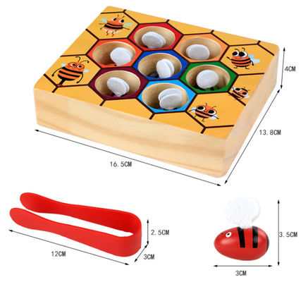 Gioco di legno di coordinazione mano-occhio di Montessori per istruzione iniziale dei bambini