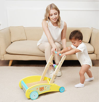 La doppia piattaforma Toy Shopping Trolley di legno dei bambini