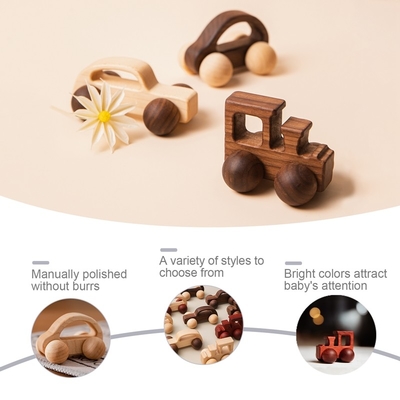 regalo Toy Beech Wood Car Educational Montess della noce nera dell'automobile di Toy Maple Car Mahogany Classic delle particelle elementari del bambino 9/Style
