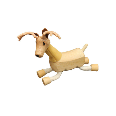 Il piccolo animale di simulazione di legno blocca le particelle elementari di infanzia di Forest Farm Animal Dolls Early