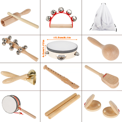 Giocattoli musicali di legno di percussione per il bambino educativo
