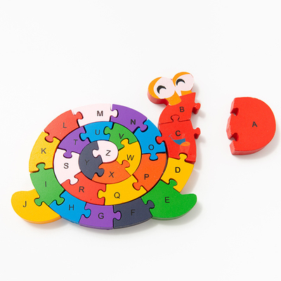 Giocattoli di legno della particella elementare per i bambini d'ortografia conoscitivi di istruzione del bambino dei bambini delle lumache della tartaruga in anticipo di Digital