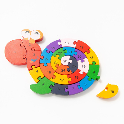 Giocattoli di legno della particella elementare per i bambini d'ortografia conoscitivi di istruzione del bambino dei bambini delle lumache della tartaruga in anticipo di Digital