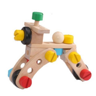 L'automobile Toy Solid Wood Assembly Intelligence dell'Assemblea dello smontaggio di intelligenza del beneficio dei bambini 30 pezzi avvita il giocattolo