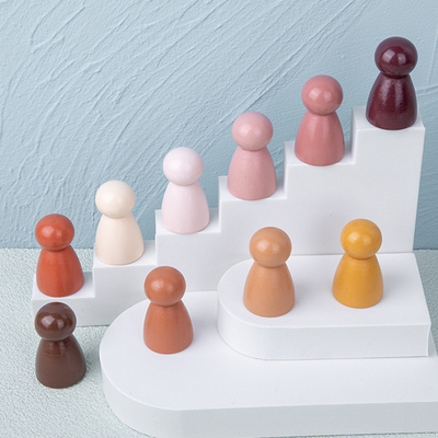 Giocattolo educativo d'impilamento creativo non tossico di legno del gioco dell'equilibrio di Toy Safe DIY del bambino della particella elementare dell'arcobaleno di Montessori