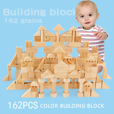 Grani di legno di istruzione di Montessori che impilano i giocattoli Parenting dei bambini di prima infanzia dei bambini di asilo delle particelle elementari