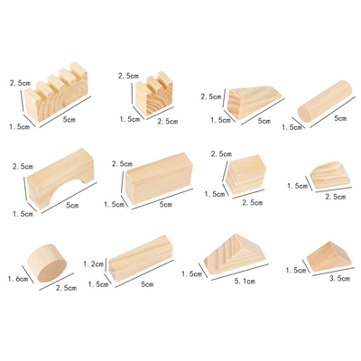 Grani di legno di istruzione di Montessori che impilano i giocattoli Parenting dei bambini di prima infanzia dei bambini di asilo delle particelle elementari