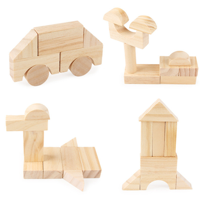 Grani di legno di istruzione di Montessori che impilano i giocattoli Parenting dei bambini di prima infanzia dei bambini di asilo delle particelle elementari