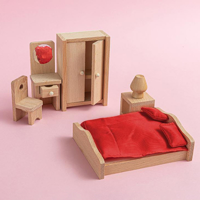 Mobilia di legno della Tabella della sala da pranzo della casa delle bambole per istruzione del regalo del bambino