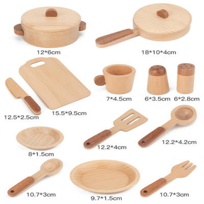 Cucina di legno Toy Set Simulation Mini Educational del ceppo dei bambini