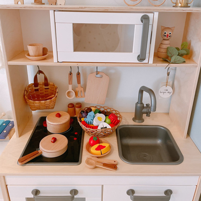 Cucina di legno Toy Set Simulation Mini Educational del ceppo dei bambini