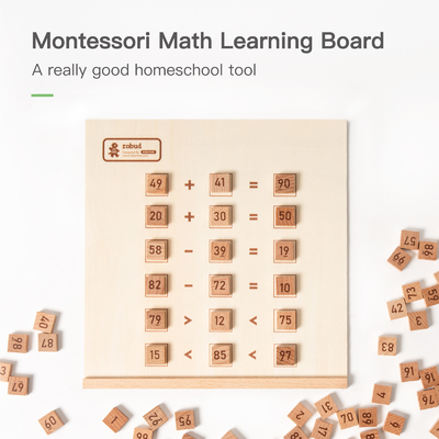 Montessori educativo 	Per la matematica di legno Toy For Preschool Counting Number