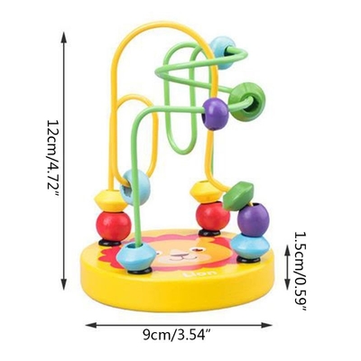 I giocattoli di legno di Montessori per il cerchietto di legno Maze Roller Coaster Educational Wood dei cerchi del bambino imbarazza i giocattoli del bambino
