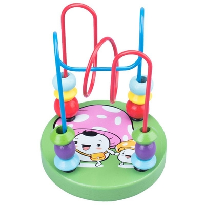 I giocattoli di legno di Montessori per il cerchietto di legno Maze Roller Coaster Educational Wood dei cerchi del bambino imbarazza i giocattoli del bambino