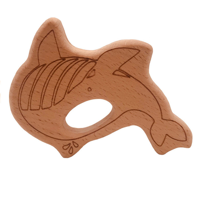 Forma animale di legno della tartaruga della balena della koala della tartaruga del commestibile di Teethers del bambino
