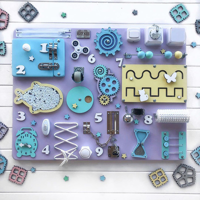 Bambino occupato di sviluppo di intelligenza di Chip Skill Training Game Puzzle di legno dei bambini dei giocattoli di Montessori degli accessori del bordo DIY del bambino