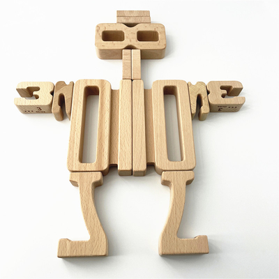 Il blocchetto di legno Jenga Toy Montessori Educational Natural Wood dell'equilibrio del bambino dei giocattoli di Digital di per la matematica delle particelle elementari di numero gioca le FO