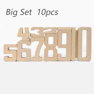 Il blocchetto di legno Jenga Toy Montessori Educational Natural Wood dell'equilibrio del bambino dei giocattoli di Digital di per la matematica delle particelle elementari di numero gioca le FO