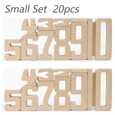 Il blocchetto di legno Jenga Toy Montessori Educational Natural Wood dell'equilibrio del bambino dei giocattoli di Digital di per la matematica delle particelle elementari di numero gioca le FO