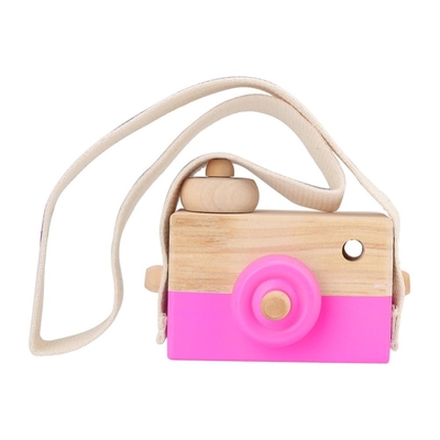 Rendiamo a 1Pc il bambino che di legno i giocattoli adattano i giocattoli di Montessori dei pendenti di legno della macchina fotografica per il regalo attuale di legno di professione d'infermiera di Diy dei bambini
