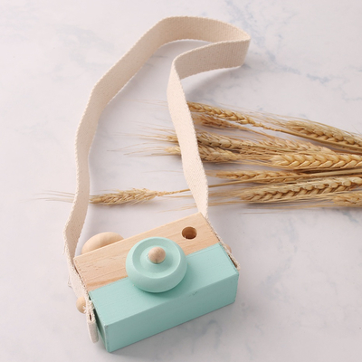 Rendiamo a 1Pc il bambino che di legno i giocattoli adattano i giocattoli di Montessori dei pendenti di legno della macchina fotografica per il regalo attuale di legno di professione d'infermiera di Diy dei bambini
