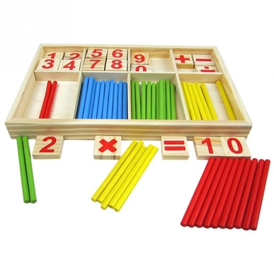 La figura blocca il conteggio del regalo educativo dei bambini di Montessori dei giocattoli di legno