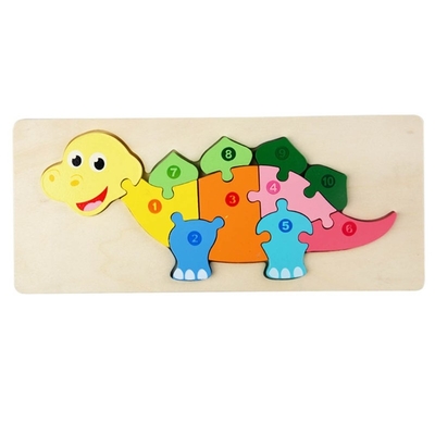 I giocattoli di legno di puzzle del blocchetto di Montessori 3D ispessiscono il puzzle di legno presto che impara