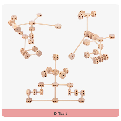 3D costruiscono le particelle elementari di legno forti Toy Creative DIY per i bambini