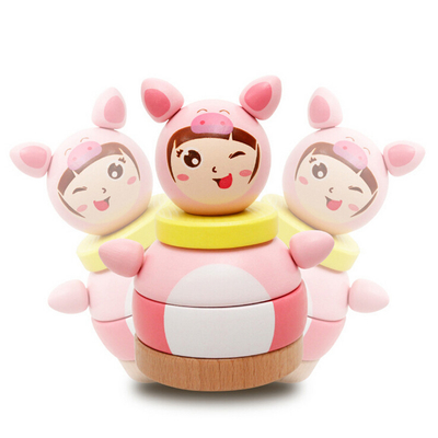 Chiavetta Doll Roly Poly Mobile Rattles Toy per il regalo dei bambini dei neonati del bambino