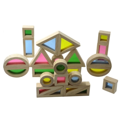 Particelle elementari educative acriliche dell'arcobaleno 24pcs per il regalo dei bambini