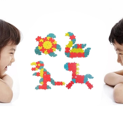 Particella elementare creativa di legno 1Set DIY 3D del puzzle dei bambini educativa