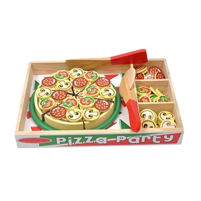 64 pc fingono la pizza di legno Toy For Children Food Cooking del gioco