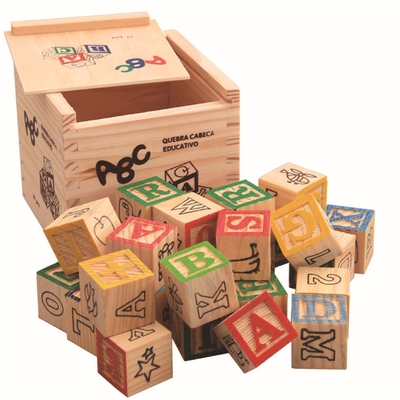 l'alfabeto di legno 27pcs in grassetto i blocchetti del carattere stampati con il numero