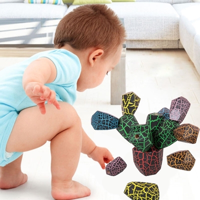 Giocattoli di legno d'equilibratura del bambino di Montessori del cactus per educativo iniziale
