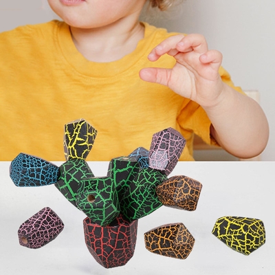 Giocattoli di legno d'equilibratura del bambino di Montessori del cactus per educativo iniziale