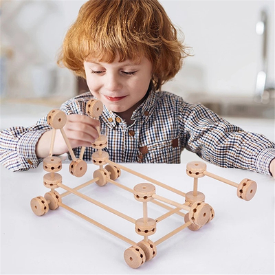 la fortificazione Buliding di legno della costruzione 3D blocca Diy monta Montessori educativo