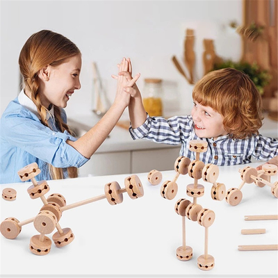 la fortificazione Buliding di legno della costruzione 3D blocca Diy monta Montessori educativo