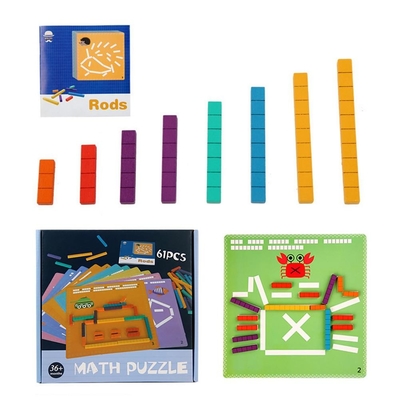 Puzzle aritmetico di legno per il pensiero logico d'apprendimento iniziale del bambino
