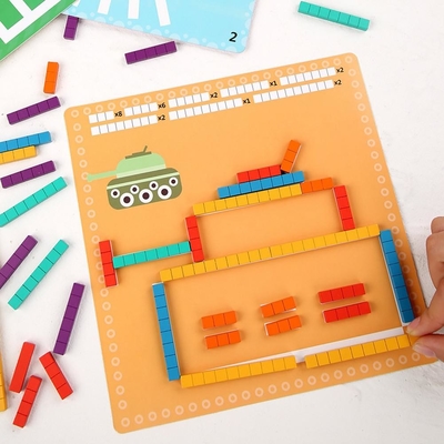 Puzzle aritmetico di legno per il pensiero logico d'apprendimento iniziale del bambino