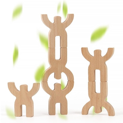 Giocattoli di legno arrotondati di puzzle di forma per migliorare il carattere di logica
