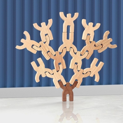 Giocattoli di legno arrotondati di puzzle di forma per migliorare il carattere di logica