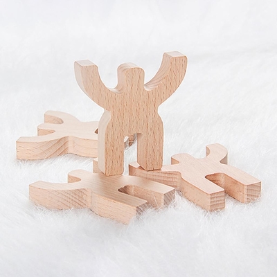 Giocattoli di legno arrotondati di puzzle di forma per migliorare il carattere di logica