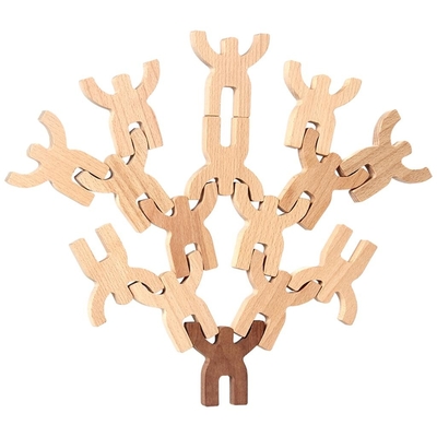 Giocattoli di legno arrotondati di puzzle di forma per migliorare il carattere di logica