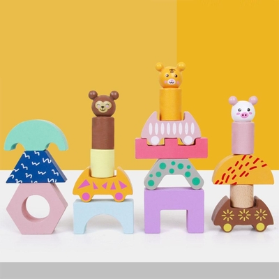 Il camion di legno del treno modella DIY Toy For Preschool Toddler educativo
