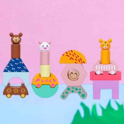 Il camion di legno del treno modella DIY Toy For Preschool Toddler educativo